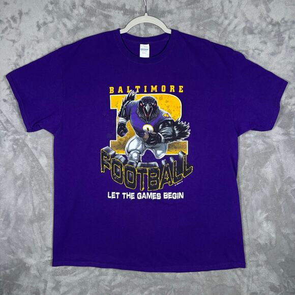 Lamar Jackson Baltimore Ravens Football Tee Purple XL - Picture 1 of 7
